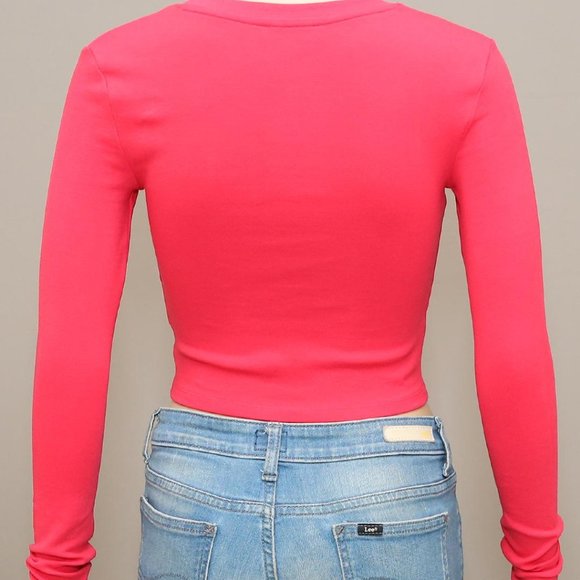 ZARA Pink Crop Top - Picture 2 of 3